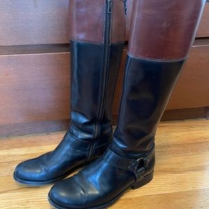Black and brown leather Frye boots size 7